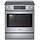 Bosch 800 Series 30-in Glass Top 5 burners 4.6-cu ft Convection Oven Slide-In Electric Range with WipeClean Coating ( Stainless Steel )   Model#  HEI8056U