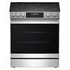 Sharp Sharp 30-in Glass Top 5 burners 6.3-cu ft Air Fry Convection Oven Slide-In Electric Range ( Stainless Steel )   Model# SSR3061JS