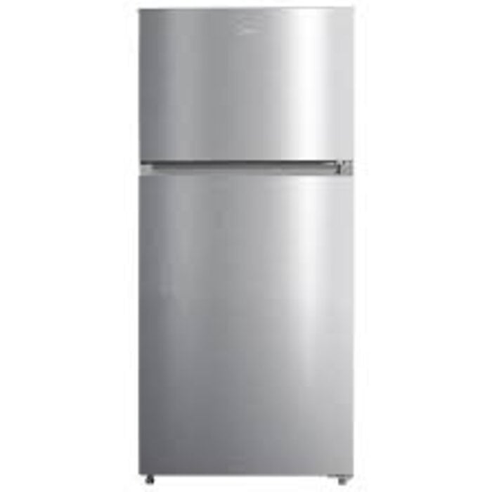 MIDEA Midea Fingerprint Resistant 14.2-cu ft Counter-Depth 28-in Wide Top-Freezer Refrigerator ( Stainless Steel ) Garage Ready ENERGY STAR Certified   Model# MRT14D2BST