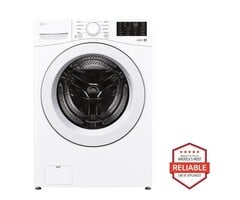 LG LG 5.0 cu. ft. Motion Technology Stackable Large Front-Load Washer WITH WASHER PEDISTAL  ( White ) ENERGY STAR  Model# WM3470CW/WD300CW