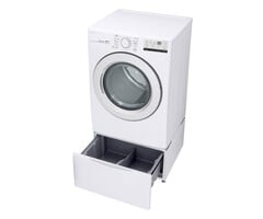 LG LG (PED) 7.4-cu ft Stackable Vented Gas Dryer With Drawer Pedestal  (White) Energy Star  MODEL# DLG3401W