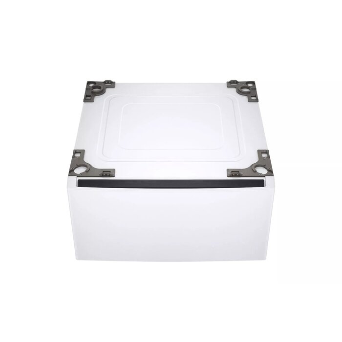 LG LG (PED) 7.4-cu ft Stackable Vented Gas Dryer With Drawer Pedestal (White) Energy Star MODEL# DLG3401W