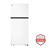 LG LG 17.5-cu ft Standard-Depth 28-in Wide Top-Freezer Refrigerator (White) Garage Ready ENERGY STAR Model# LT18S2100W