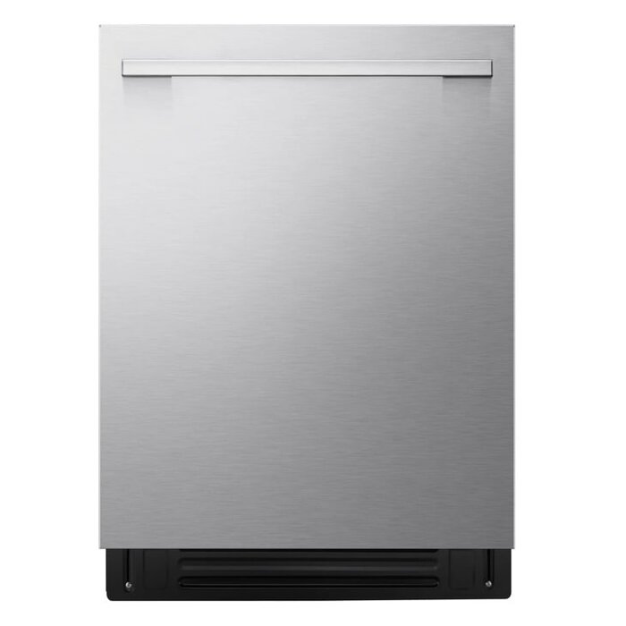 LG LG 24-in Top Control Built-in Dishwasher (PrintProof Stainless Steel) With Third Rack, 1-hour Wash Dry and QuadWash Pro , 46-Decibel Model# LDNTM545S