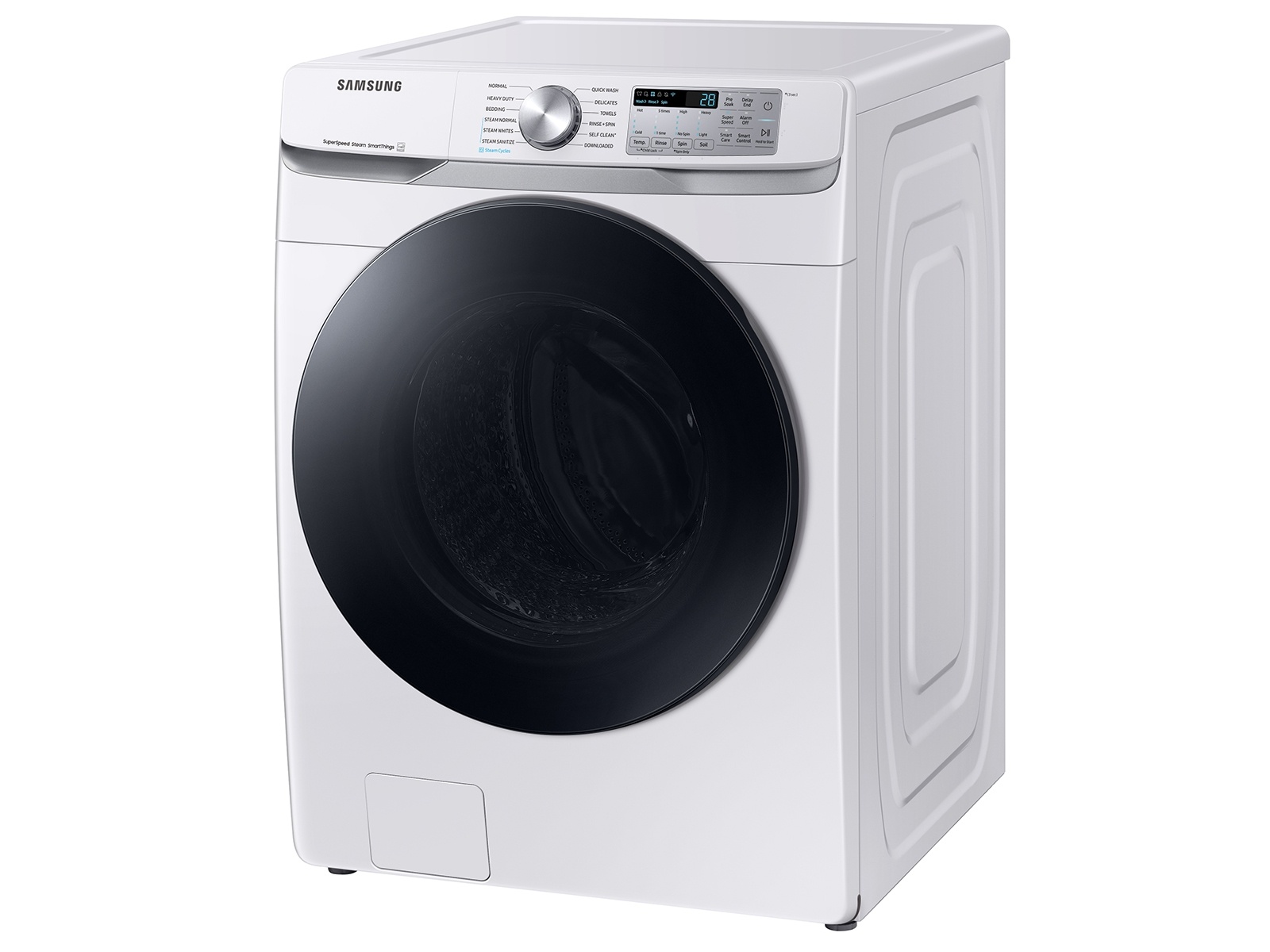 SAMSUNG Samsung (NIB) 4.5 cu. ft. Large Capacity Smart Front Load Washer with Super Speed Wash - White Model# WF45B6300AW