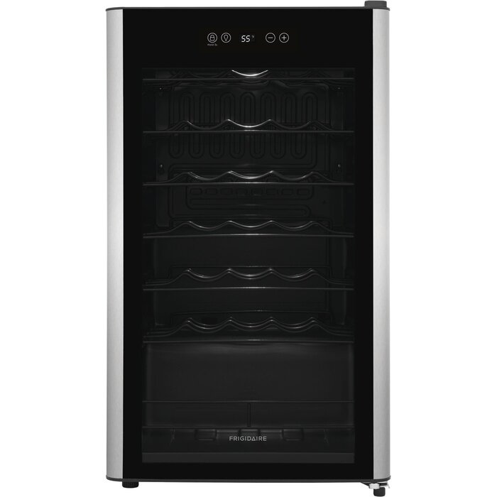 Frigidiare FRIGIDAIRE  19.3-in W 34-Bottles Black Freestanding Indoor Wine Cooler  MODEL# FRWW3433AV