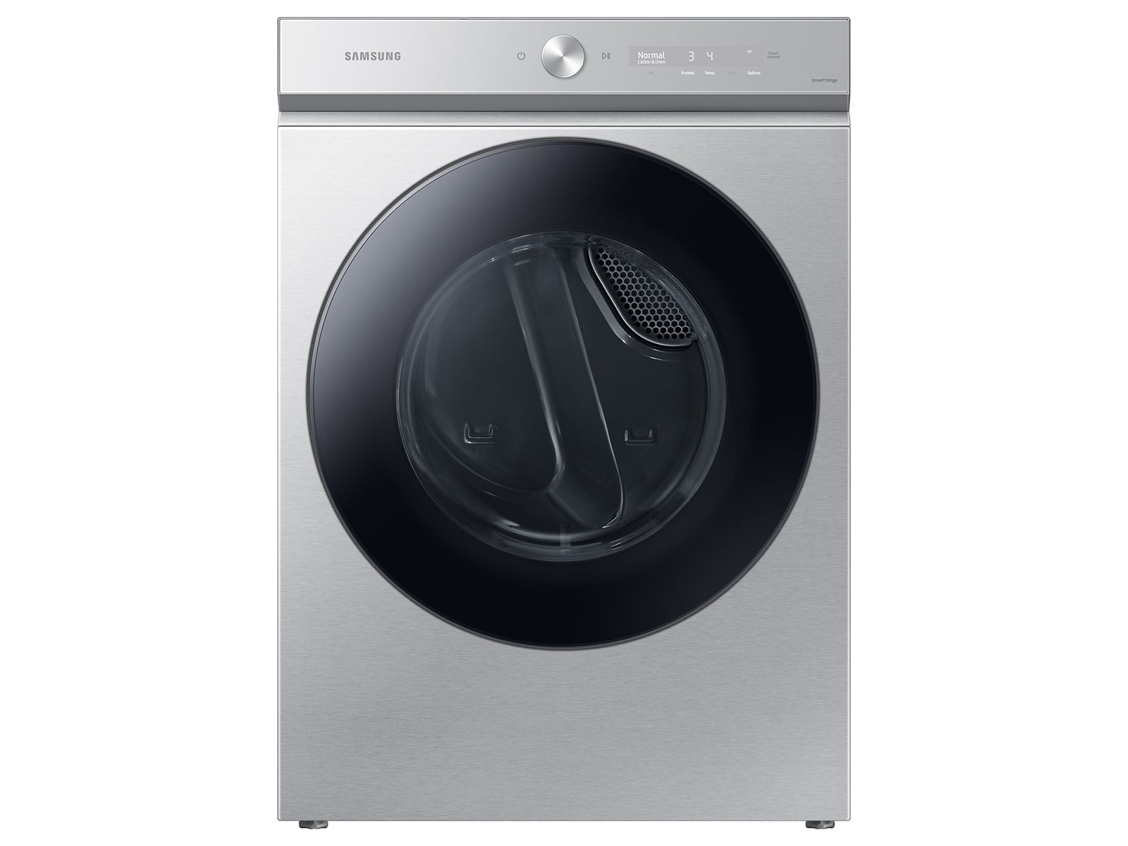 Samsung Bespoke Samsung Bespoke 7.6 cu. ft. Ultra Capacity Gas Dryer with Super Speed Dry and AI Smart Dial in Silver Steel Model# DVG53BB8700T