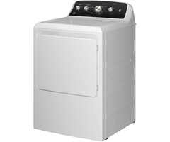 GE GE 7.2 Cu. Ft. Electric Dryer with Long Venting up to 120 ft. White with Black Matte Model# GTD48EASWWB