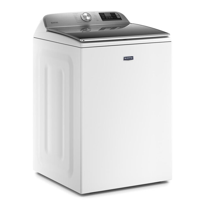 Maytag MAYTAG Smart Capable 5.3-cu ft High Efficiency Impeller Smart Top-Load Washer (White) ENERGY STAR MODEL# MVW7232HW