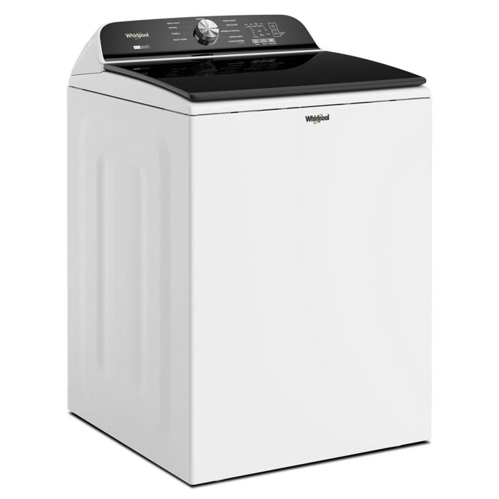 Whirlpool WHIRLPOOL 5.3 Cu. Ft. High Efficiency Top Load Washer with 2 in 1 Removable Agitator - White MODEL# WTW6157PW