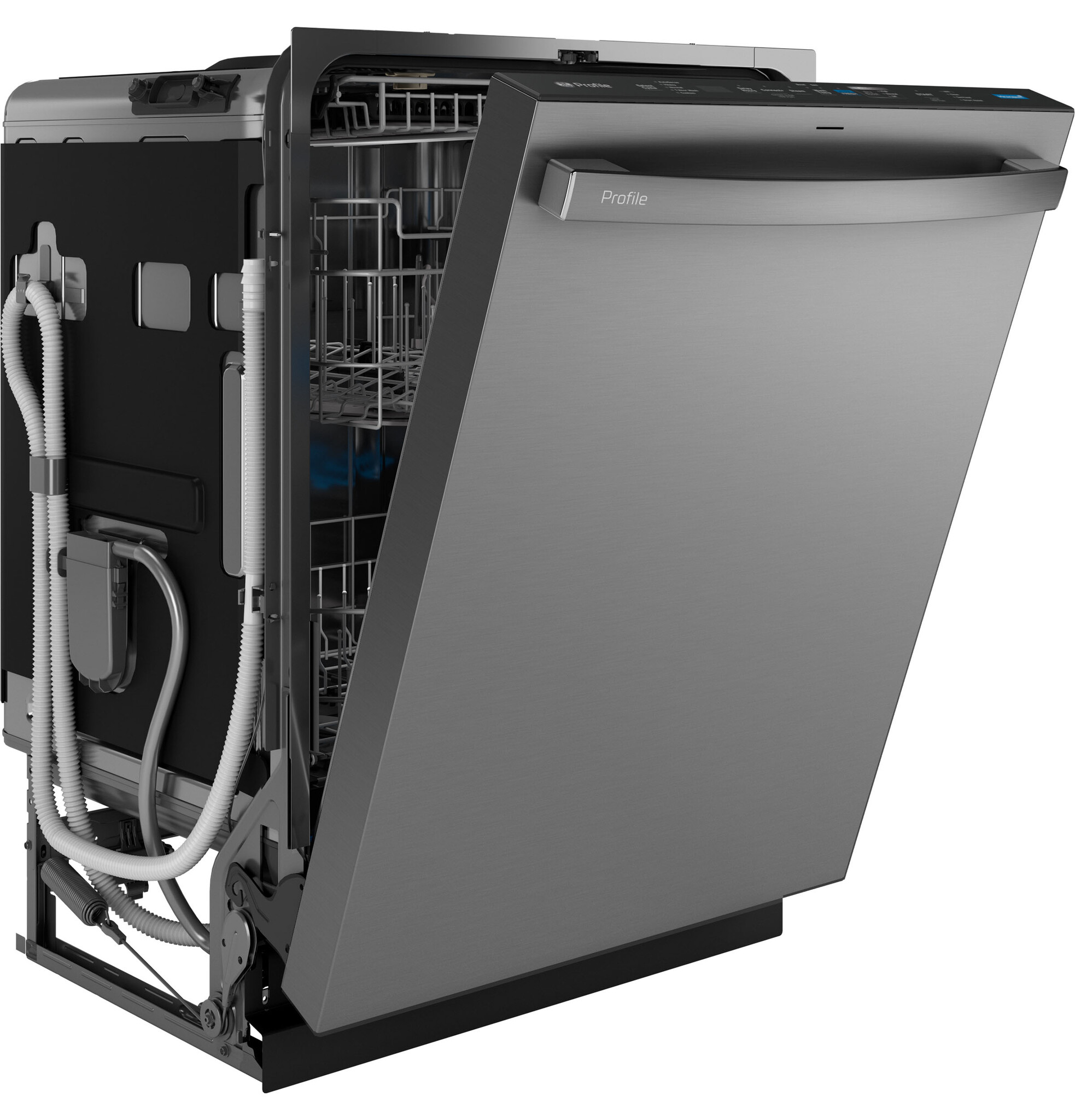 GE GE Profile UltraFresh Top Control 24-in Smart Built-In Dishwasher With Third Rack (Fingerprint-resistant Stainless Steel) ENERGY STAR, 42-dBA MODEL# PDT755SYVFS