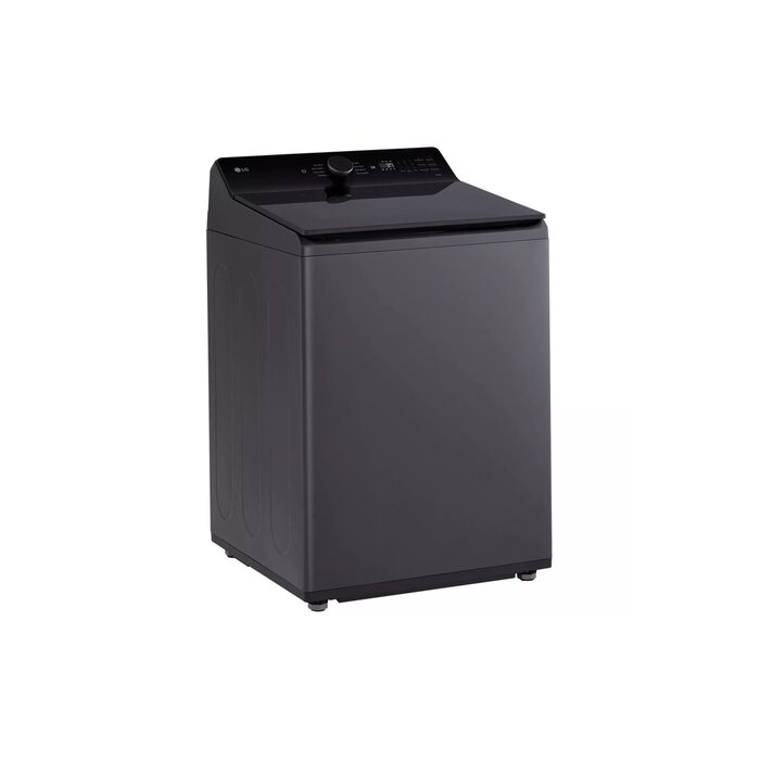 LG LG 5.3-cu ft Agitator Smart Top-Load Washer Matte Black ENERGY STAR Model# WT8405CB
