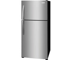 Frigidiare Frigidaire 20-cu ft Standard-Depth 30-in Wide Top-Freezer Refrigerator (Stainless Steel) Garage Ready ENERGY STAR MODEL# FFHT2022AS