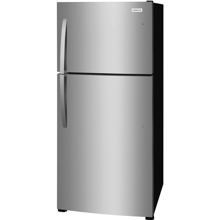 Frigidiare Frigidaire 20-cu ft Standard-Depth 30-in Wide Top-Freezer Refrigerator (Stainless Steel) Garage Ready ENERGY STAR MODEL# FFHT2022AS