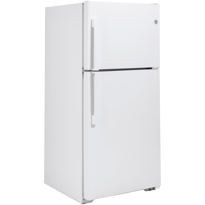 GE GE 21.9-cu ft Top-Freezer Refrigerator (White) Garage Ready MODEL# GTS22KGNRWW