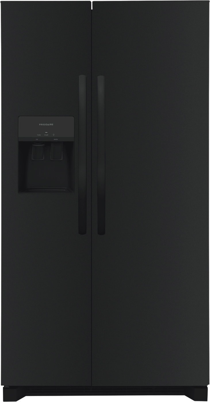 Frigidiare Frigidaire 25.6-cu ft Side-by-Side Refrigerator with Ice Maker (Black) ENERGY STAR MODEL# FRSS2623AB