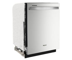 Whirlpool WHIRLPOOL Eco Series Extra Large Capacity 24-in Top Control Built-In Dishwasher With Third Rack (Fingerprint Resistant Stainless Steel), 47-dBA Very Quiet Sound Level MODEL# WDT970SAKZ