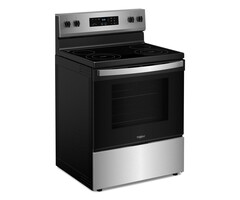 Whirlpool WHIRLPOOL (NIB) Flexible Cooktop 30-in Glass Top 4 Burners 5.3-cu ft Freestanding Electric Range (Stainless Steel) MODEL# WFES3030RS