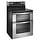 WHIRLPOOL 30-in Glass Top 5 Burners 4.2-cu ft / 2.5-cu ft Convection Oven Freestanding Double Oven Electric Range (Stainless Steel)  MODEL# WGE745C0FS