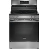 Frigidiare FRIGIDAIRE 30-in Glass Top 5 Burners 5.3-cu ft Self-Cleaning Air Fry Convection Oven Freestanding Electric Range (Stainless Steel)  MODEL# FCRE3083AS