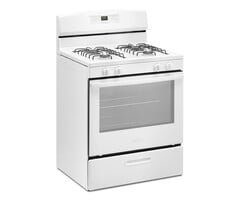 AMANA AMANA 30-in 4 Burners 5.1-cu ft Freestanding Natural Gas Range (White) MODEL# AGR6303MMW