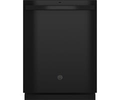 GE GE 24-in Top Control Built-in Dishwasher (Black) With Third Rack, Dry Boost, 50-Decibel Model# GDT630PGRBB