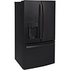 GE GE Standard-Depth 27.8-cu ft 3 -Door 36-in Wide French Door Refrigerator with Ice Maker with Water and Ice Dispenser (Black Slate) ENERGY STAR Model# GFE28GELDS