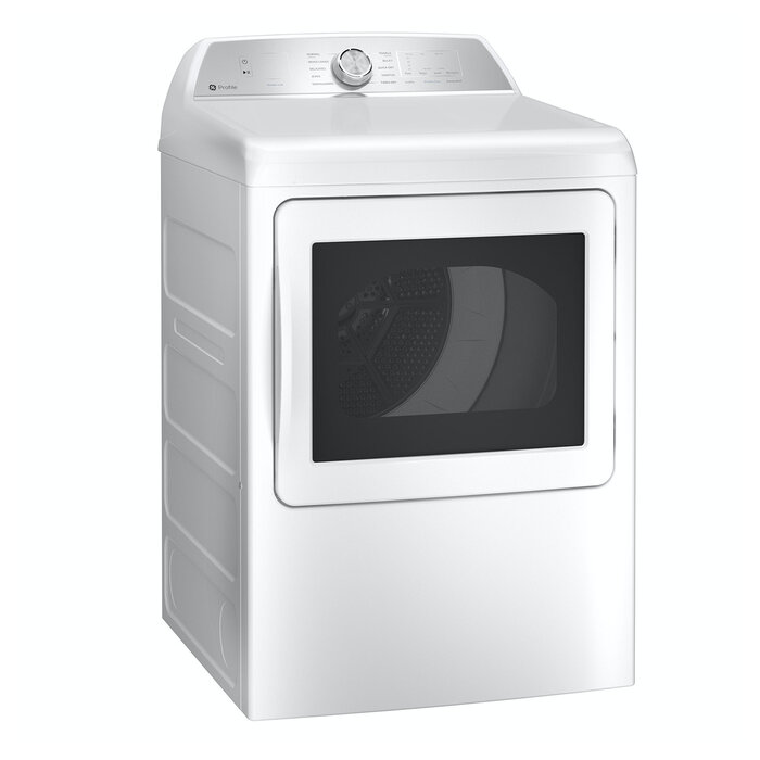 GE Profile GE Profile 7.4-cu ft Vented Electric Dryer ( White ) Model# PTD60EBSRWS
