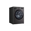 LG LG 5-cu ft Stackable Steam Cycle Smart Front-Load Washer (Black) ENERGY STAR MODEL# WM6500HBA