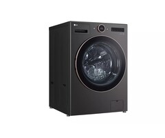 LG LG 5-cu ft Stackable Steam Cycle Smart Front-Load Washer (Black) ENERGY STAR  MODEL# WM6500HBA