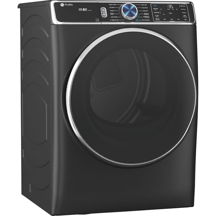GE Profile GE PROFILE 7.8-cu ft Stackable Steam Cycle Vented Smart Gas Dryer (Carbon Graphite) ENERGY STAR MODEL# PFD95GSPTDS