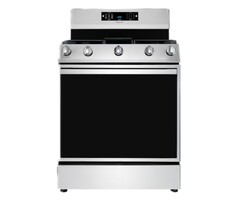 HISENSE Hisense 30-in 6 burners 5.8-cu ft Air Fry Convection Oven Freestanding Natural Gas Range (Stainless Steel) MODEL# HBG3601CPS
