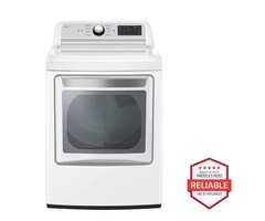 LG LG EasyLoad 7.3-cu ft Vented Gas Dryer (White) Model# DLG7401WE