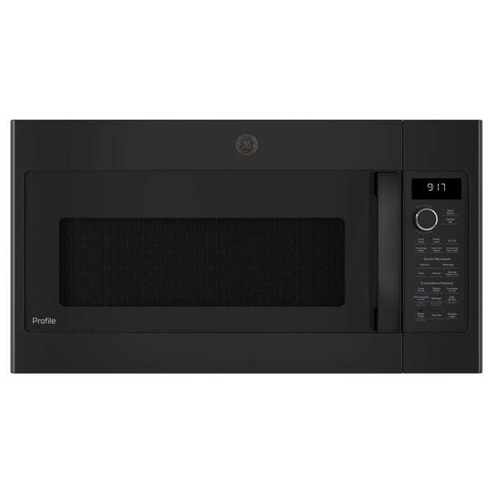 GE Profile GE Profile 1.7-cu ft Air Fry Over-the-Range Convection Microwave with Sensor Cooking (Black) Model# PVM9179DRBB