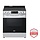 LG 30-in Glass Top 5 burners 6.3-cu ft Air Fry Convection Oven Slide-In Electric Range ( PrintProof Stainless Steel ) Model# LSEL6333F