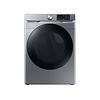 Samsung SAMSUNG (PED) 7.5 cu. ft. Smart Stackable Vented Electric Dryer with Steam Sanitize+ in Platinum With Matching Pedestal MODEL# DVE45B6300P