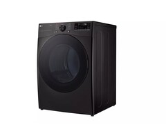 LG LG (PED) True Steam 7.4-cu ft Stackable Steam Cycle Vented Smart Electric Dryer With Matching Pedestal  (Black Steel) ENERGY STAR  MODEL# DLEX4080B