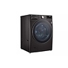 LG LG (PED) TurboWash 360 4.5-cu ft High Efficiency Stackable Steam Cycle Smart Front-Load Washer With Matching Pedestal  (Black Steel) ENERGY STAR MODEL# WM4000HBA