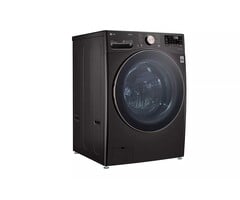 LG LG (PED) TurboWash 360 4.5-cu ft High Efficiency Stackable Steam Cycle Smart Front-Load Washer With Matching Pedestal  (Black Steel) ENERGY STAR MODEL# WM4000HBA