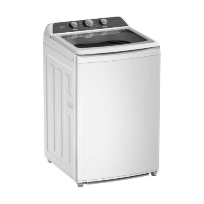 MIDEA Midea (NIB) 4.1 Cu Ft Top Load Washer, Stainless tub, Agitator, White. Model# MLTW41A1BWW