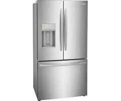 Frigidiare Frigidaire Counter-Depth 22.6-cu ft 3 -Door 36-in Wide French Door Refrigerator with Ice Maker with Water and Ice Dispenser ( Stainless steel ) ENERGY STAR Certified  Model# FRFC2323AS