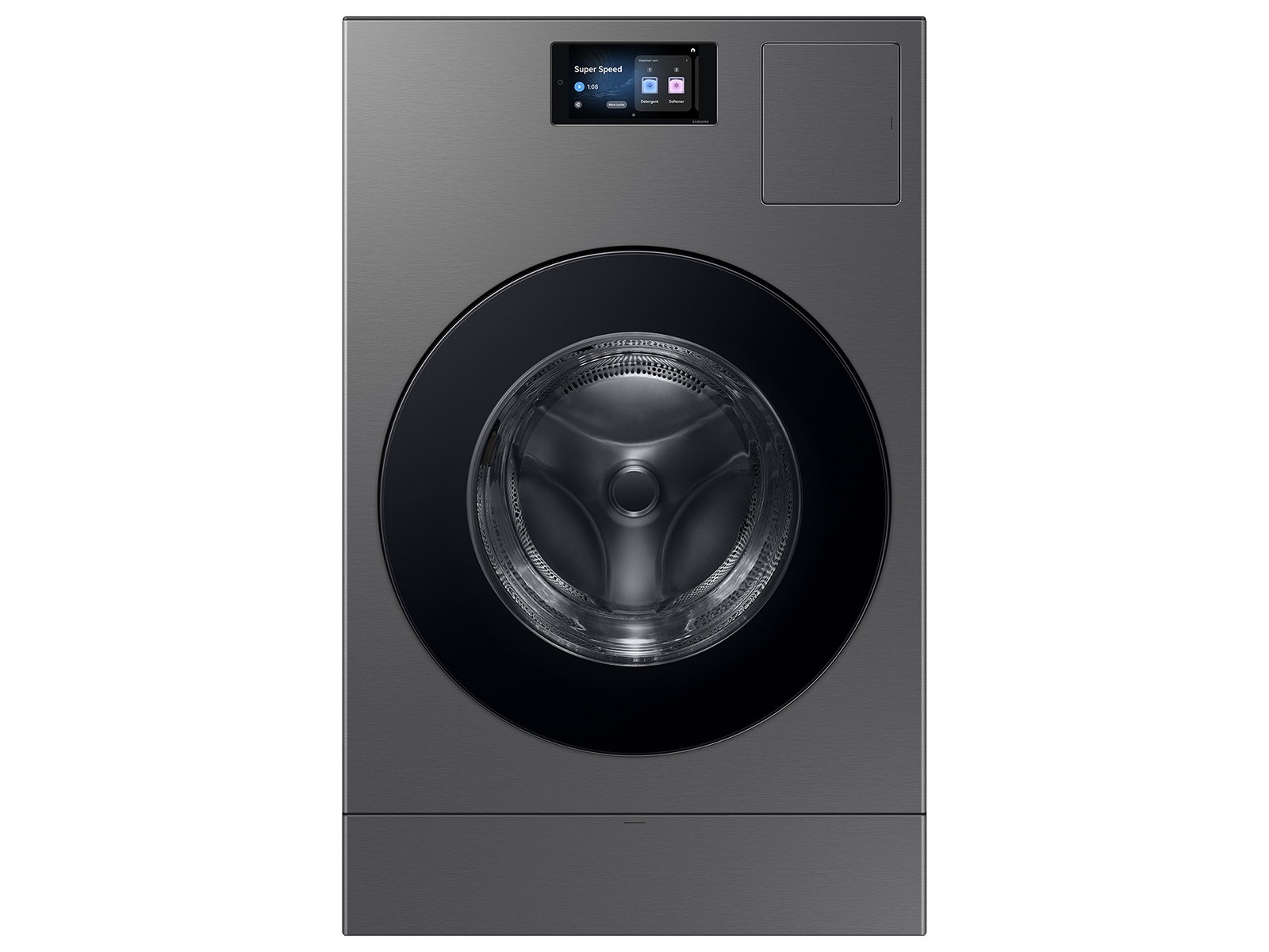 Samsung Bespoke Samsung Bespoke Traditional Drying 5.3-cu ft Vented All-In-One Washer Dryer Combo with Steam Cycle ( Dark Steel ) Model# WD90F53AVS