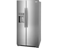 Frigidaire Gallery Frigidaire Gallery 22.3-cu ft Standard-Depth 33-in Wide Side-by-Side Refrigerator with Ice Maker, Water and Ice Dispenser (Fingerprint Resistant Stainless Steel) ENERGY STAR Model# GRSS2352AF