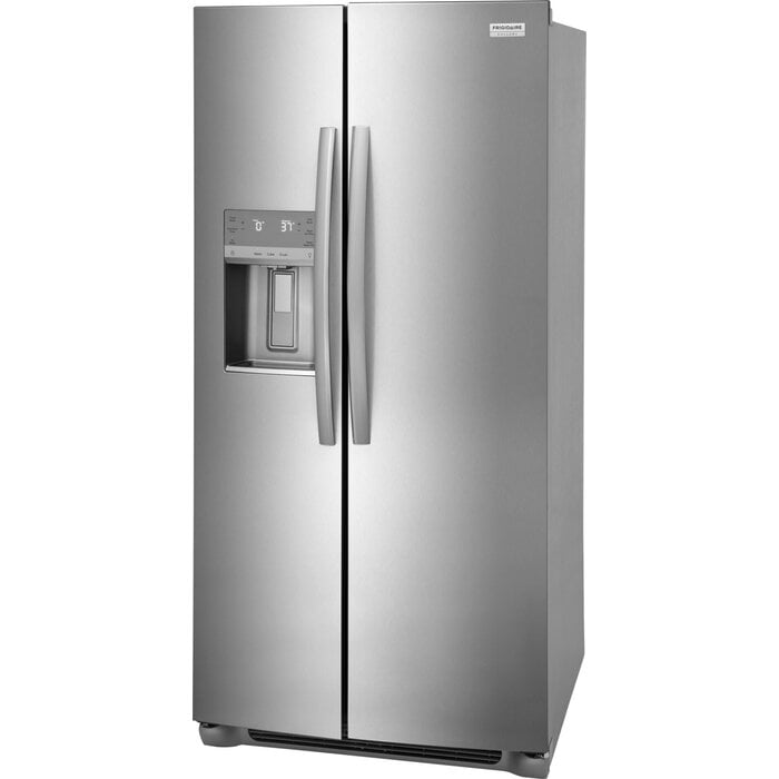 Frigidaire Gallery Frigidaire Gallery 22.3-cu ft Standard-Depth 33-in Wide Side-by-Side Refrigerator with Ice Maker ,Water and Ice Dispenser ( Fingerprint Resistant Stainless Steel ) ENERGY STAR Certified  Model# GRSS2352AF