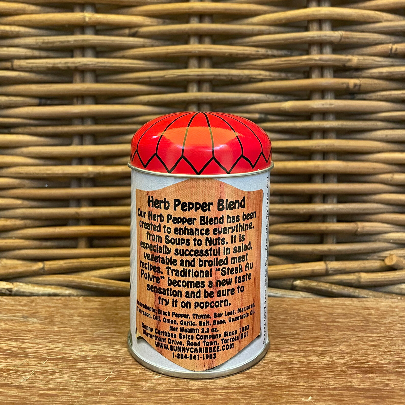 Herb Pepper Blend Shaker Tin