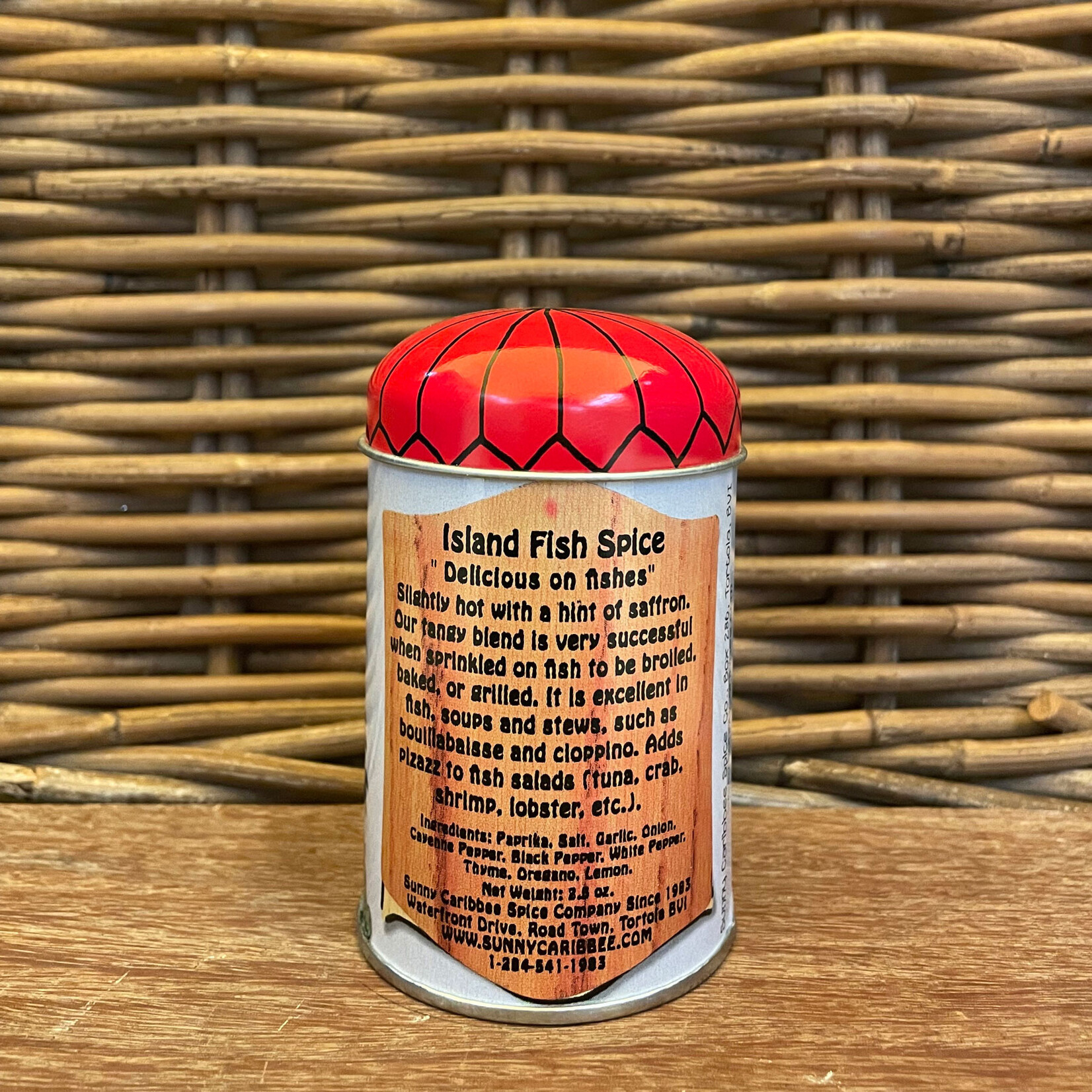 Island Fish Spice Shaker Tin