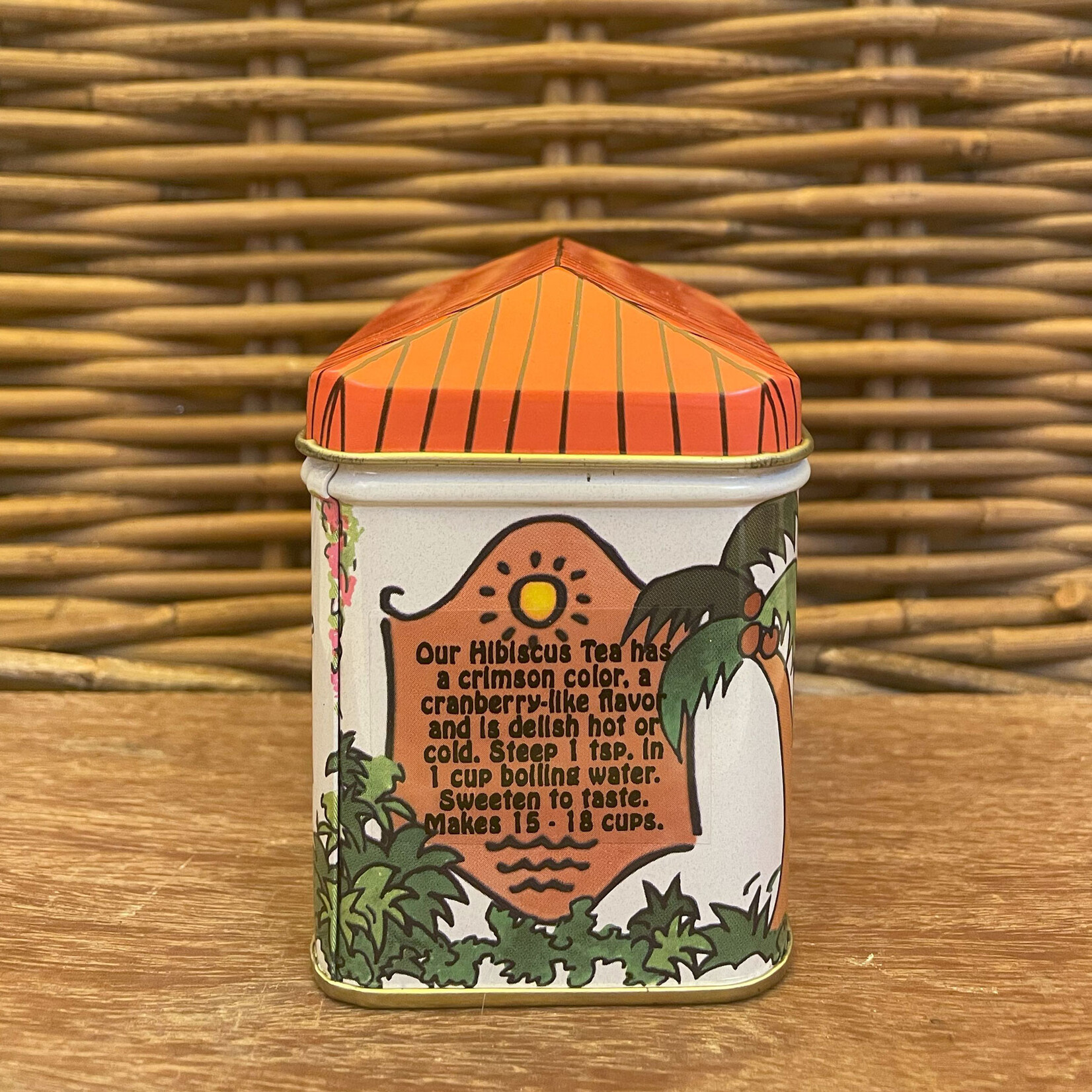 Hibiscus Tea House Tin with Infuser