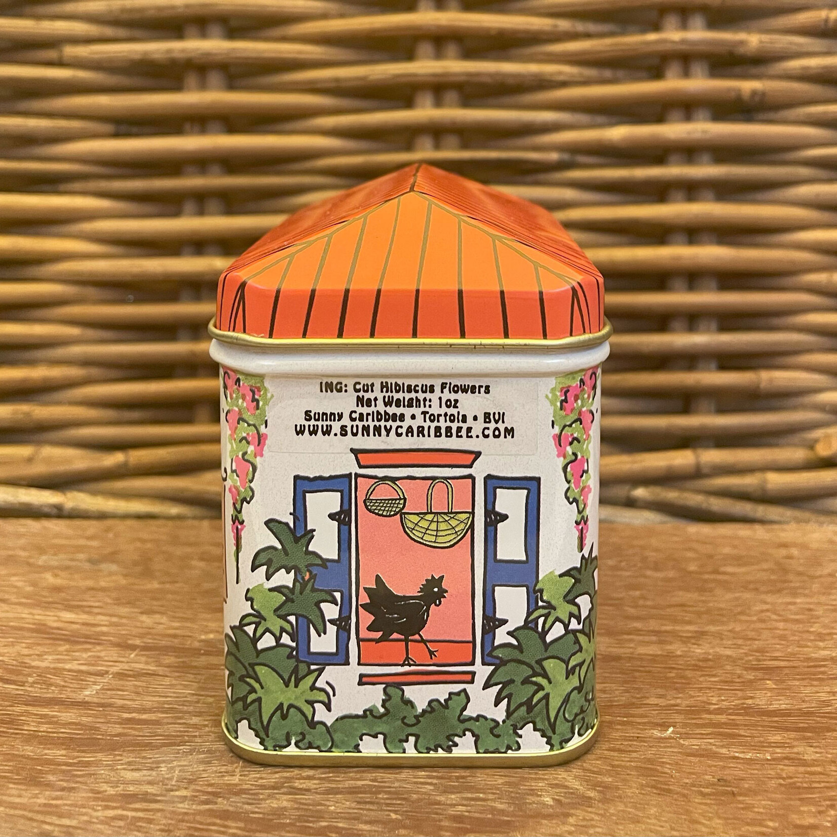 Hibiscus Tea House Tin with Infuser