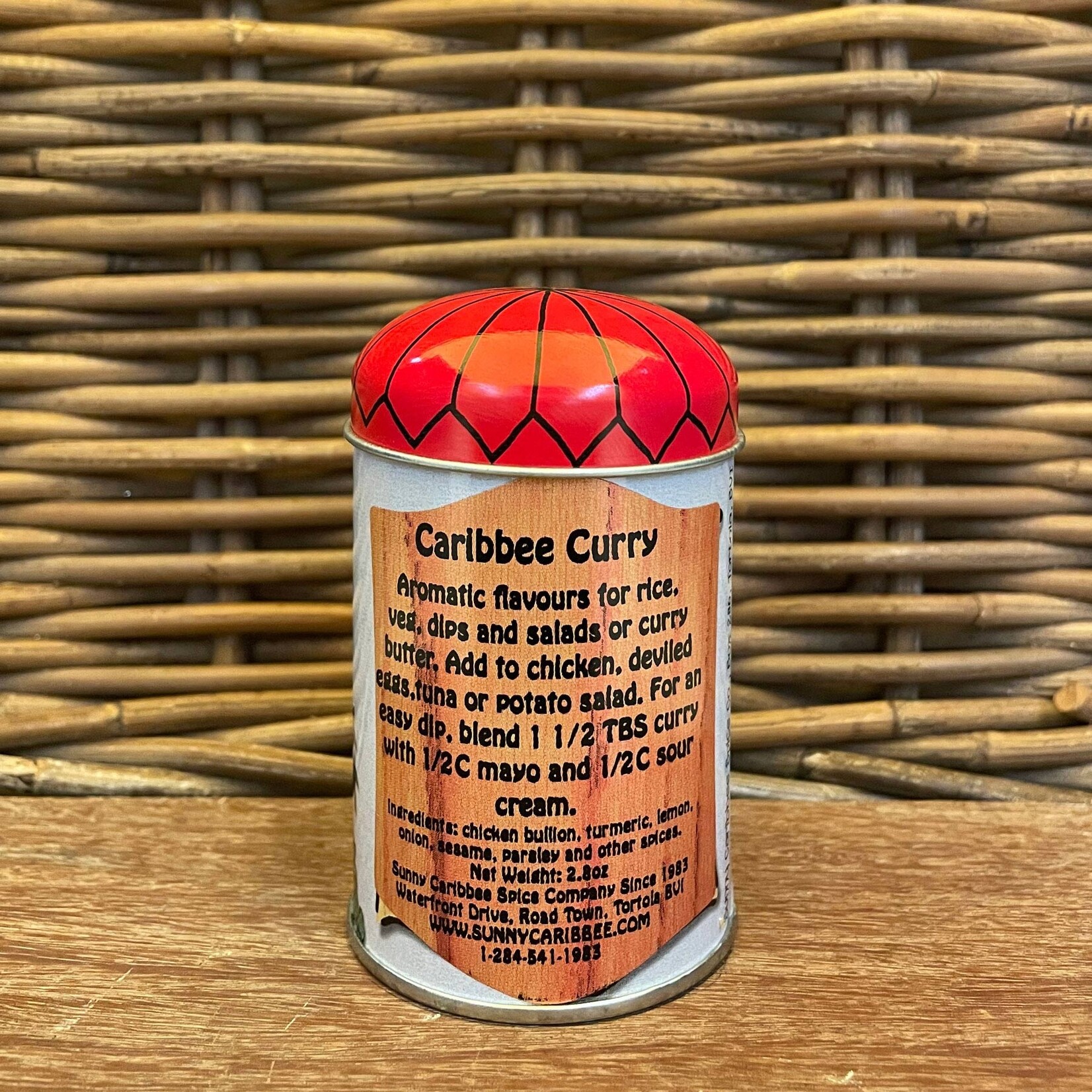 Caribbee Curry Shaker Tin