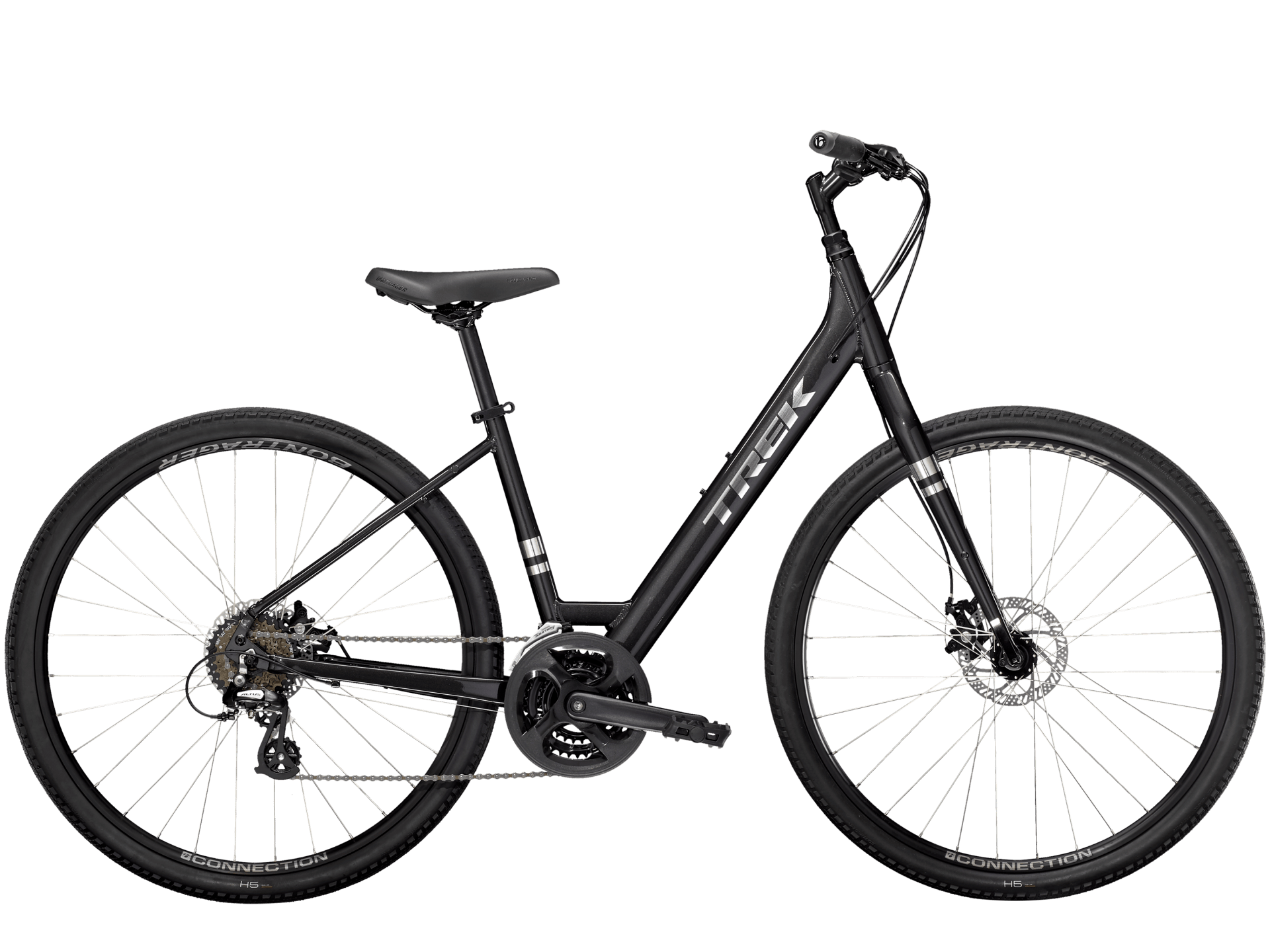 Verve 1 Disc Low Step L Dnister Black - Bicycle Discovery Pacific